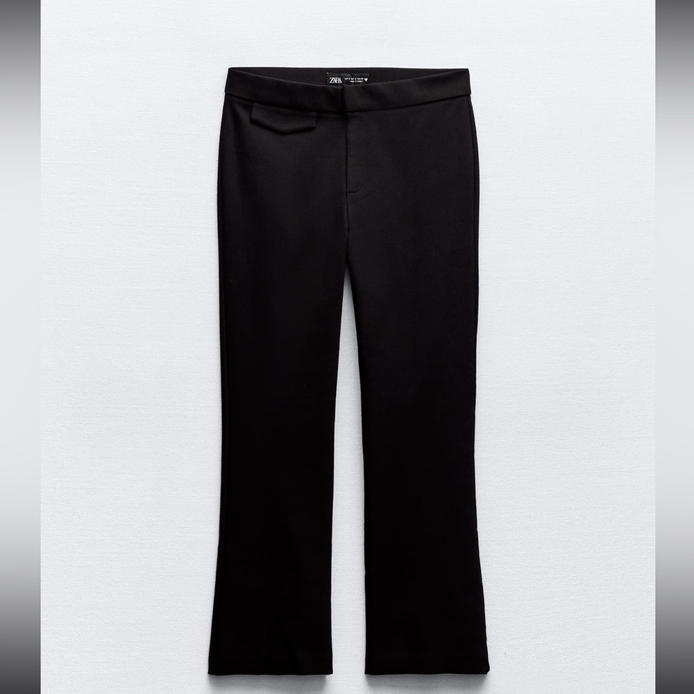 NWT XL Zara Black Mini Flare Pants